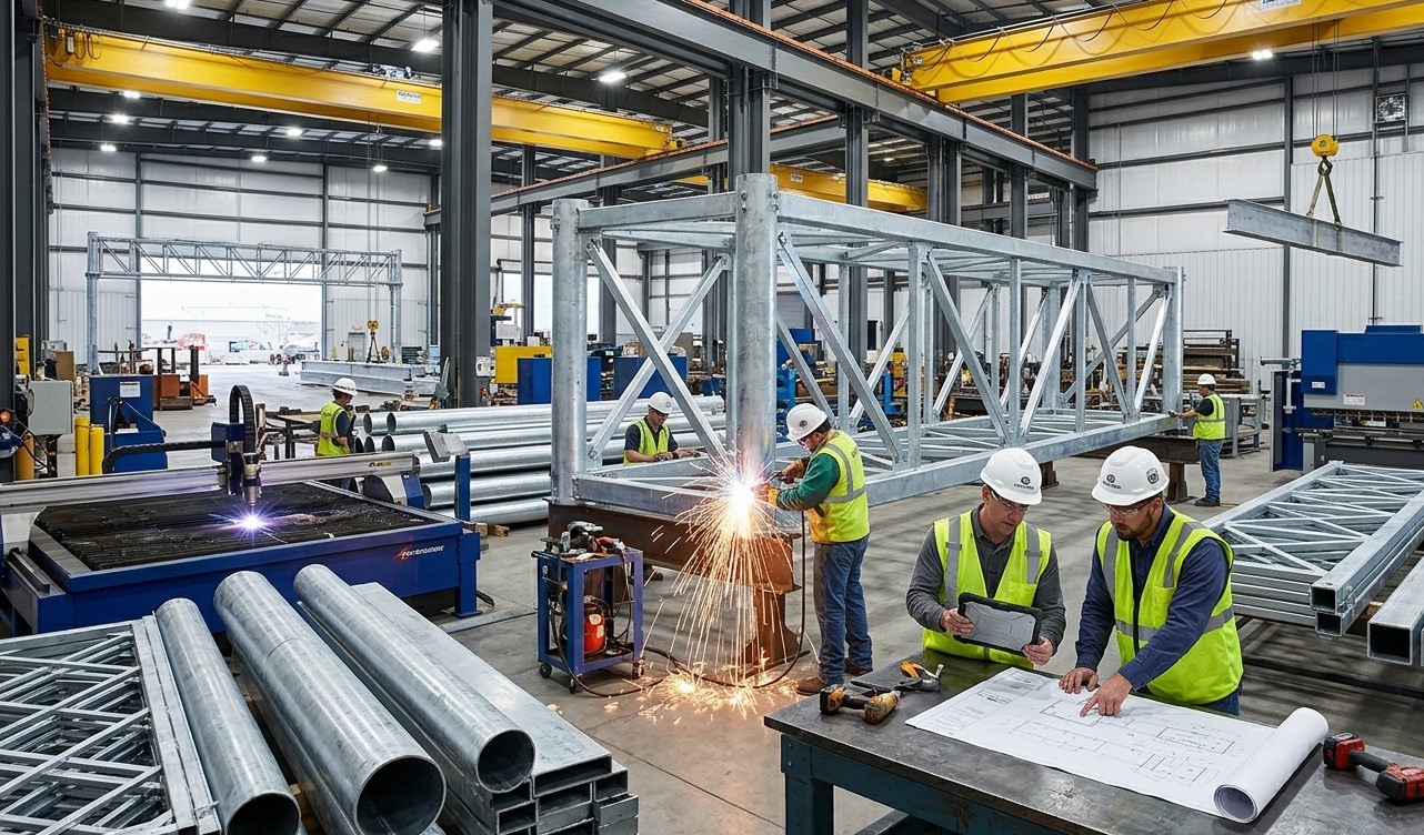 HDG Solar Mounting Structure and Steel Fabrication